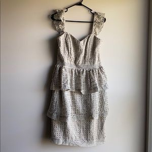 New! Just Me cocktail dress with peek a boo waist.